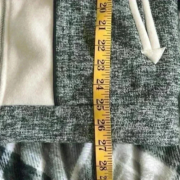 Boohoo man check western panel jacket grey sz small nwt - Picture 9 of 9